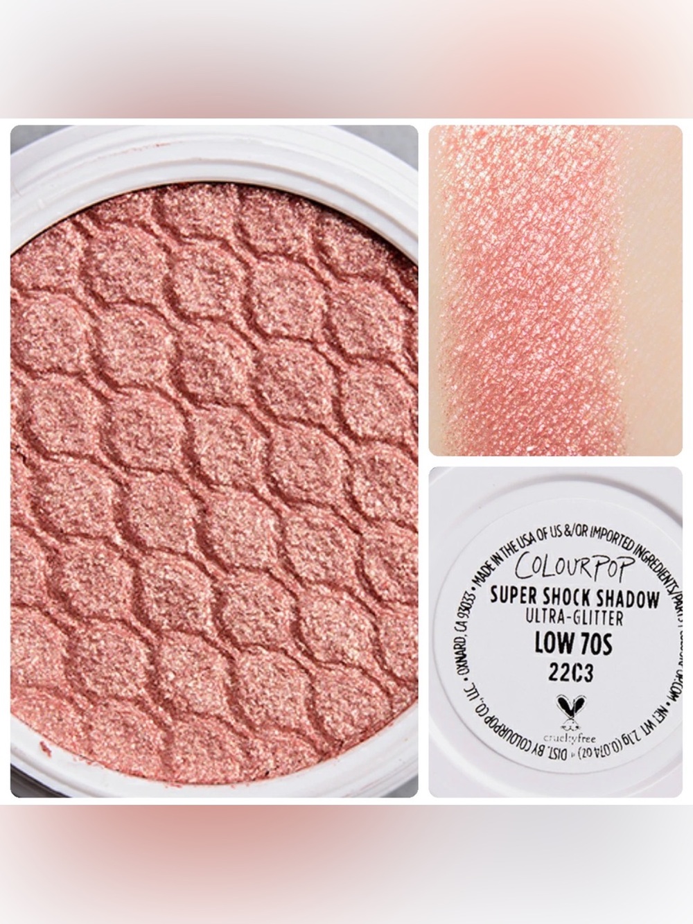 🌸Colourpop Limited Edition Supershock Eyeshadow | Low 70’s